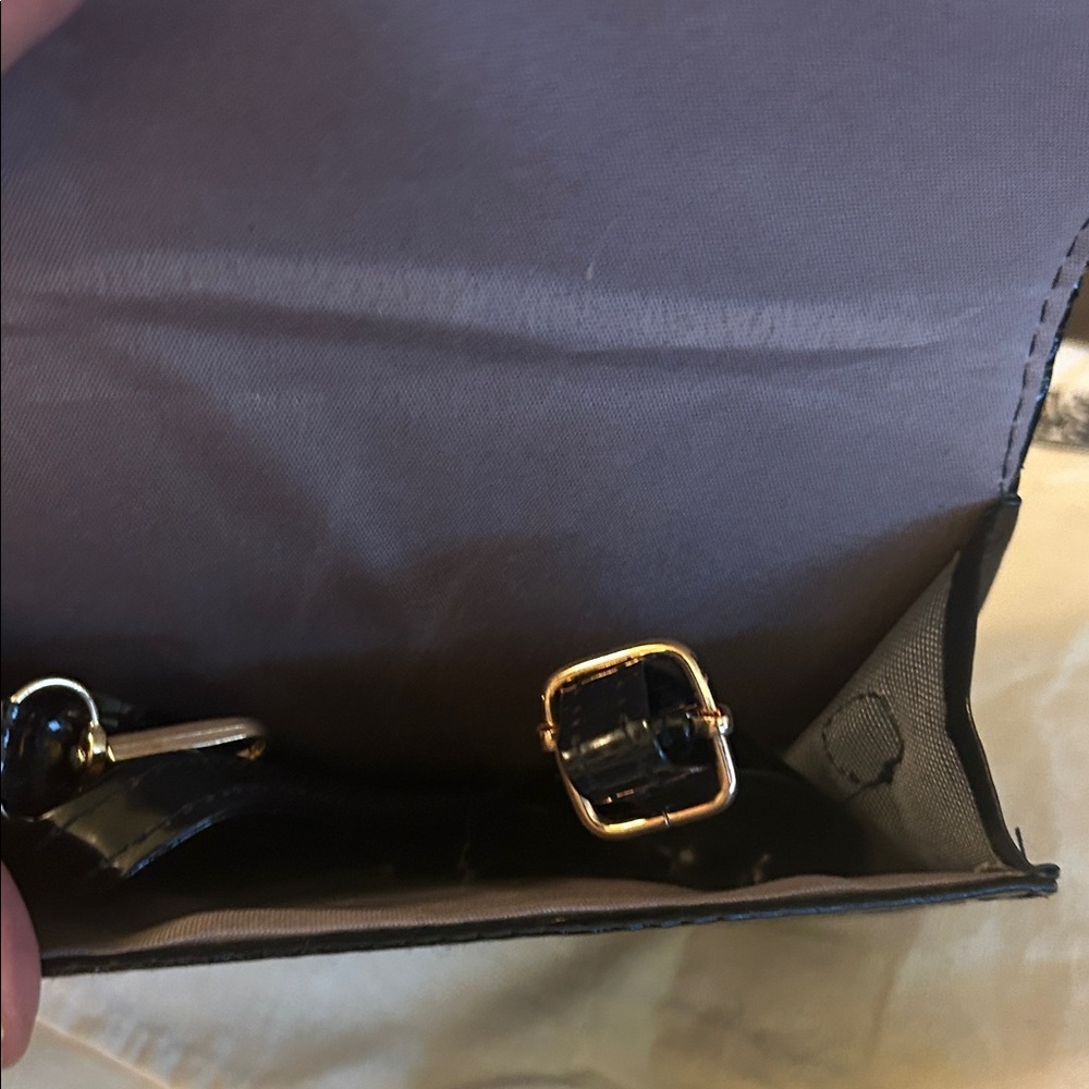 Hello Kitty Black Quilted Mini Bag with Yellow Embroidery - Picture 3 of 4